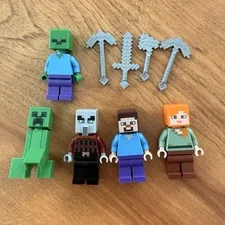 LEGO Minecraft Minifigure Lot