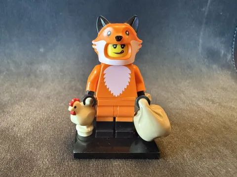 LEGO Series 19 Collectible Minifigures (71025) Fox Costume Girl col355 Complete