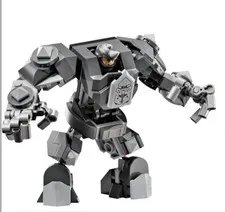 LEGO Marvel Rhino Minifigure and Mech - From 76342 Daily Bugle Set