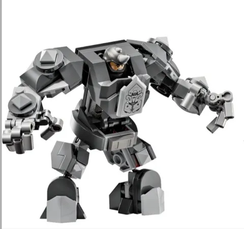 LEGO Marvel Rhino Minifigure and Mech - From 76342 Daily Bugle Set