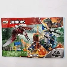 LEGO Jurassic World 10756 Pteranodon Escape Instructions Manual ONLY - No Bricks