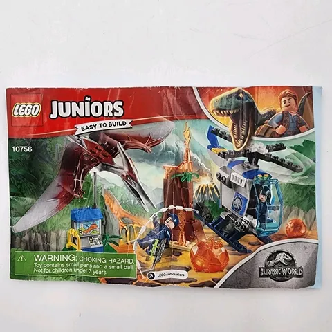 LEGO Jurassic World 10756 Pteranodon Escape Instructions Manual ONLY - No Bricks