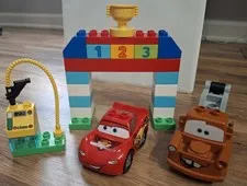 Lego DUPLO Cars CLASSIC RACE (#10600) Lightning MciQueen Mater Missing Wrench