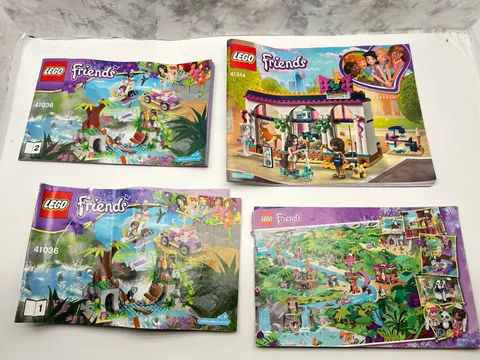 4 Lego - Instruction Manuals Only - FRIENDS-# 41036 Book 1 & 2, 41344 & ?