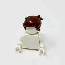 40938 LEGO Minifigure Hair SHORT TOUSLED  2 Locks Left Side Reddish Brown (1)
