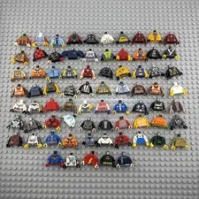 USED LEGO - Minifigure Printed Torso/Shirt - Bulk Lot of 75 Pieces/Parts