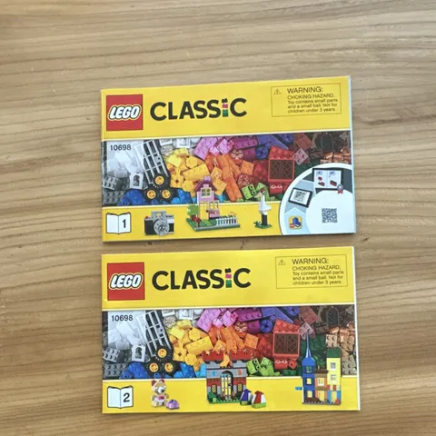 LEGO Large Creative Brick Box 10698 Illustrated Instruction Manuals Booklets