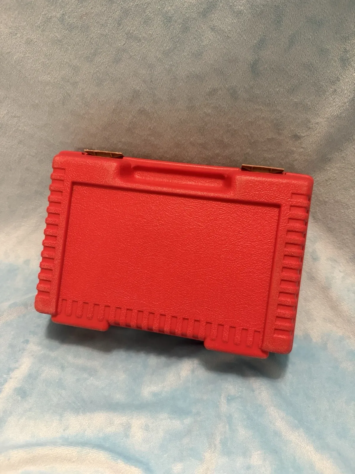 Lego Carrying Case Box Vintage 1984 Red Hard Plastic Travel Carrier Locking Lid