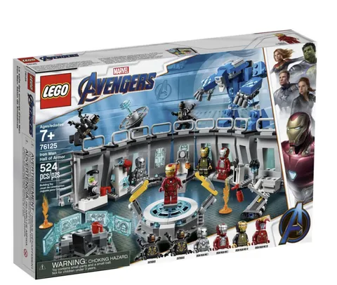 LEGO Marvel Avengers 76125 Iron Man Hall of Armor Modular Lab Retired New