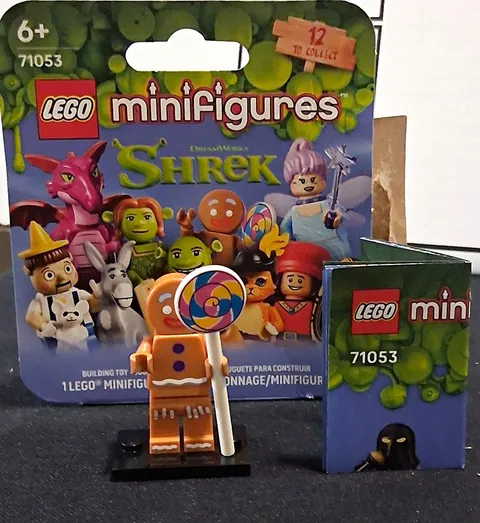 LEGO Minifigures DreamWorks Shrek Gingy Gingerbread Man w/ Display Stand 71053