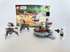 LEGO Star Wars 75000 Clone Troopers Vs Droidekas Complete w/Instructions sw0438