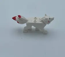 LEGO NINJAGO Akita Wolf Form 70671 White 3-Tail Animal 65476 Retired