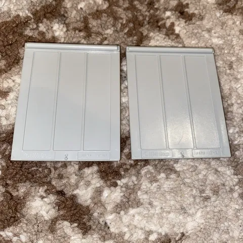 Lego 2874 2x Light Gray Door Lot 9v 4512 4564 4563
