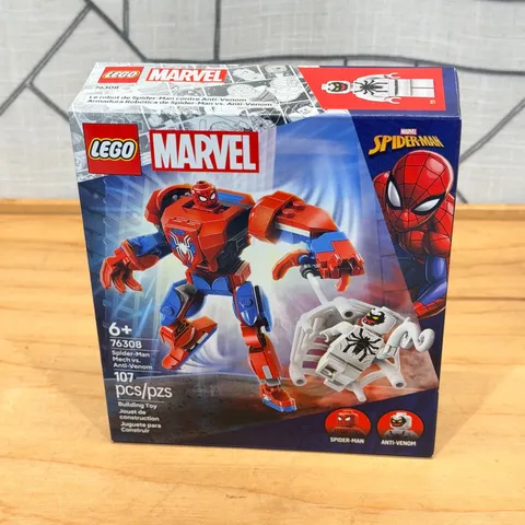 LEGO Marvel Spider-Man Mech vs Anti-Venom 76308 Building Toy Set 107 Pieces NEW