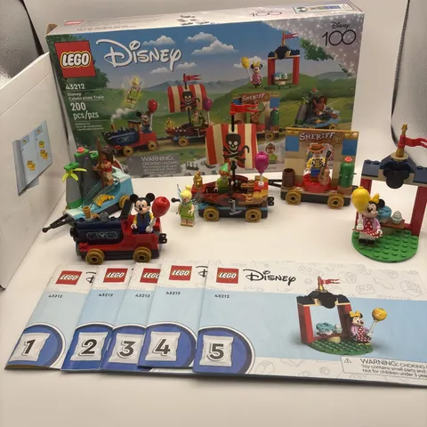 LEGO Disney 100 Celebration Train Building Toy Set 43212 Mickey Minnie