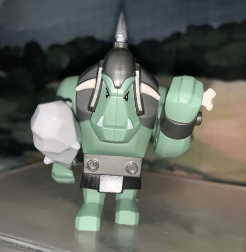 LEGO Castle Fantasy Era Troll Minifigure Cas376 From Set 852293 & 7048 w/club