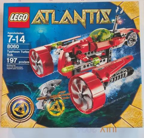 LEGO Atlantis Typhoon Turbo Sub 8060 197 pcs Age 7-14 Complete Set Box