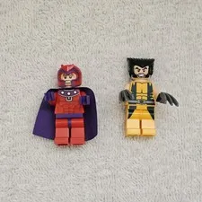 LEGO Marvel Wolverine & Magneto Minifigure Lot Authentic
