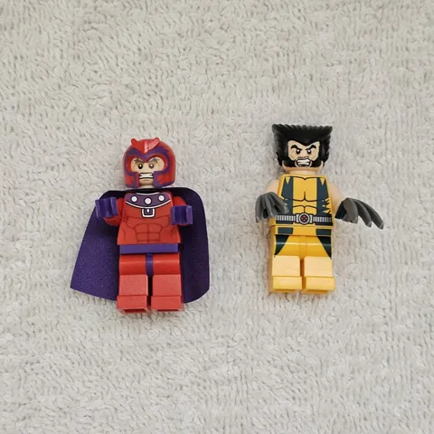 LEGO Marvel Wolverine & Magneto Minifigure Lot Authentic