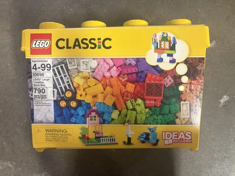Lego Classic Large Creative Brick Box #10698 790 Pieces With Ideas Instructions