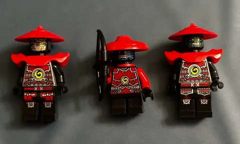 LEGO NINJAGO Legacy Of Green Ninja (S2) 3 Minifigure Lot Stone Warriors