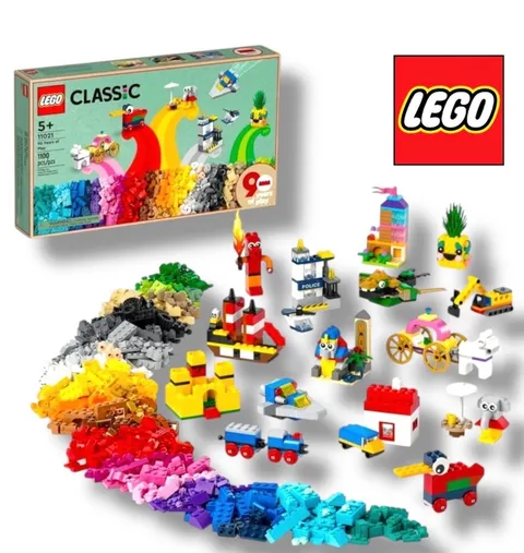 🌟 LEGO Classic 90 Years of Play Building Set 11021 Brand New Sealed Box