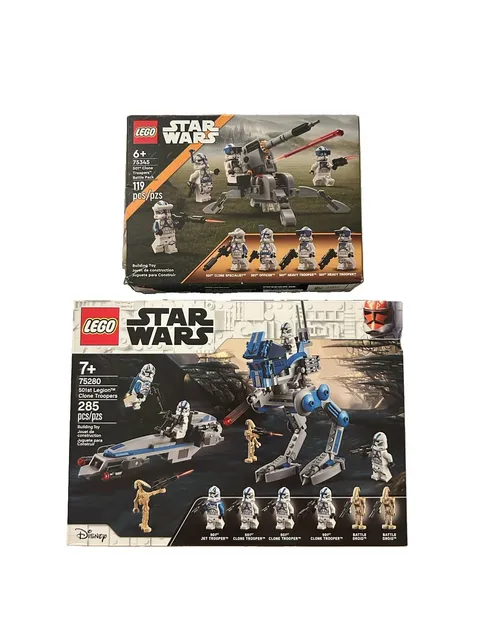 LEGO Star Wars Lot 75280 & 75345 501st Clone Troopers Legion Battle Pack