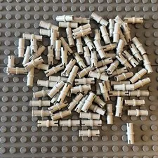Lego Light Gray 3673 Technic Pin without Friction Ridges Lengthwise (10 pcs)