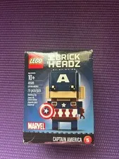 Lego Marvel Brickheadz- Captain America (41589)- New- Ships Fast