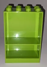 LEGO DUPLO LIME GREEN 2x4x5 FURNITURE CABINET BOOKCASE SHELF PIECE PART # 27395