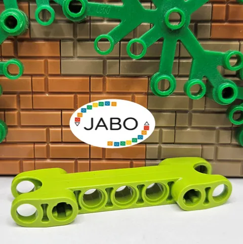 (S13 / 10 / 8) LEGO Technic 50898 Axle Pin Connector 2 x 7 Axle connector Lime