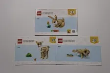 LEGO® 31162 Creator 3 In 1 Cute Bunny Instruction Manuals Only!
