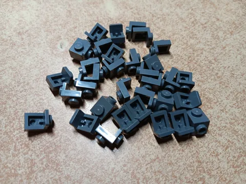 LEGO BULK LOT OF 33 DARK BLUISH GRAY BRACKET 1X1 1X1  #36841