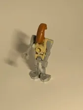 1-LEGO Star Wars Droid With Mixed Pieces Silver Legs Orange Head