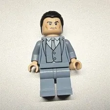 LEGO Batman Bruce Wayne Mini figure Grey suit 