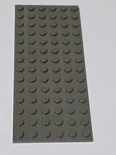 LEGO Plate Dark Gray ● 6 X 14 ● # 3456 ● QTY 1