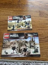 LEGO Prince of Persia Instructions Manuals Lot 7570 7569 Original Booklets