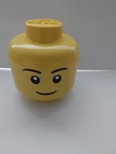 2018 Lego Minifigure Head Storage Container & 4 lbs of Mixed Lego Pieces
