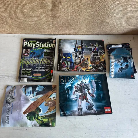 LEGO Bionicle Knights Kingdom Manuals Poster & PlayStation Magazine March 2000