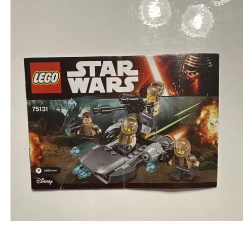 LEGO Star Wars 75131 Resistance Trooper Battle Pack Manual Booklet Multilingual