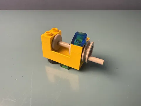 LEGO Vintage Yellow Winch Cargo Station Crane piece  2 x 4 x 2 Part 73037