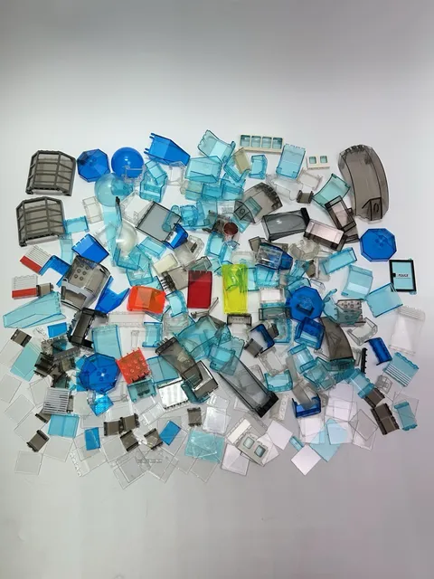 LEGO Clear Trans Windscreens Windows Canopy Inserts Pieces Lot blue gray orange