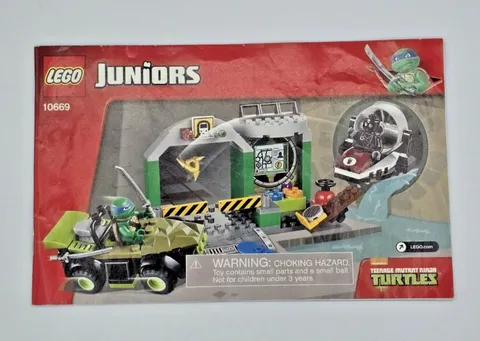 LEGO Juniors: Turtle Lair (10669) Instructions Manual Only 2014