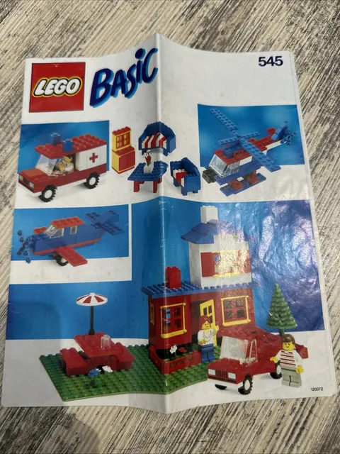LEGO Instruction For 1990 set #545 In Great Condition