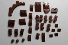 Reddish Brown Lego Assortment