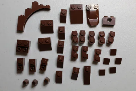 Reddish Brown Lego Assortment