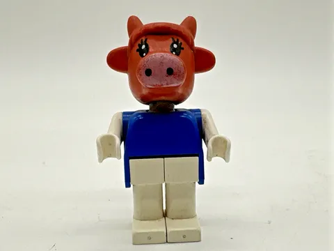 LEGO Fabuland Clara Cow Minifigure Vintage 1980s Clover Gardener #3707