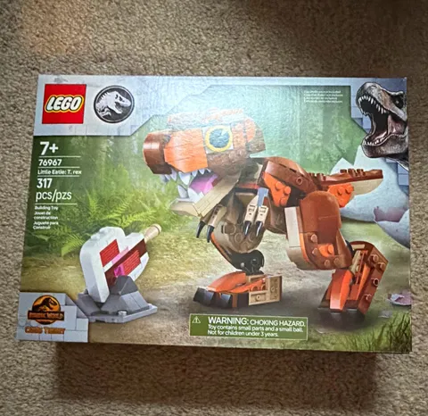 LEGO Jurassic World 76967 Little Eatie: T. rex 317-Piece Set Ages 7+