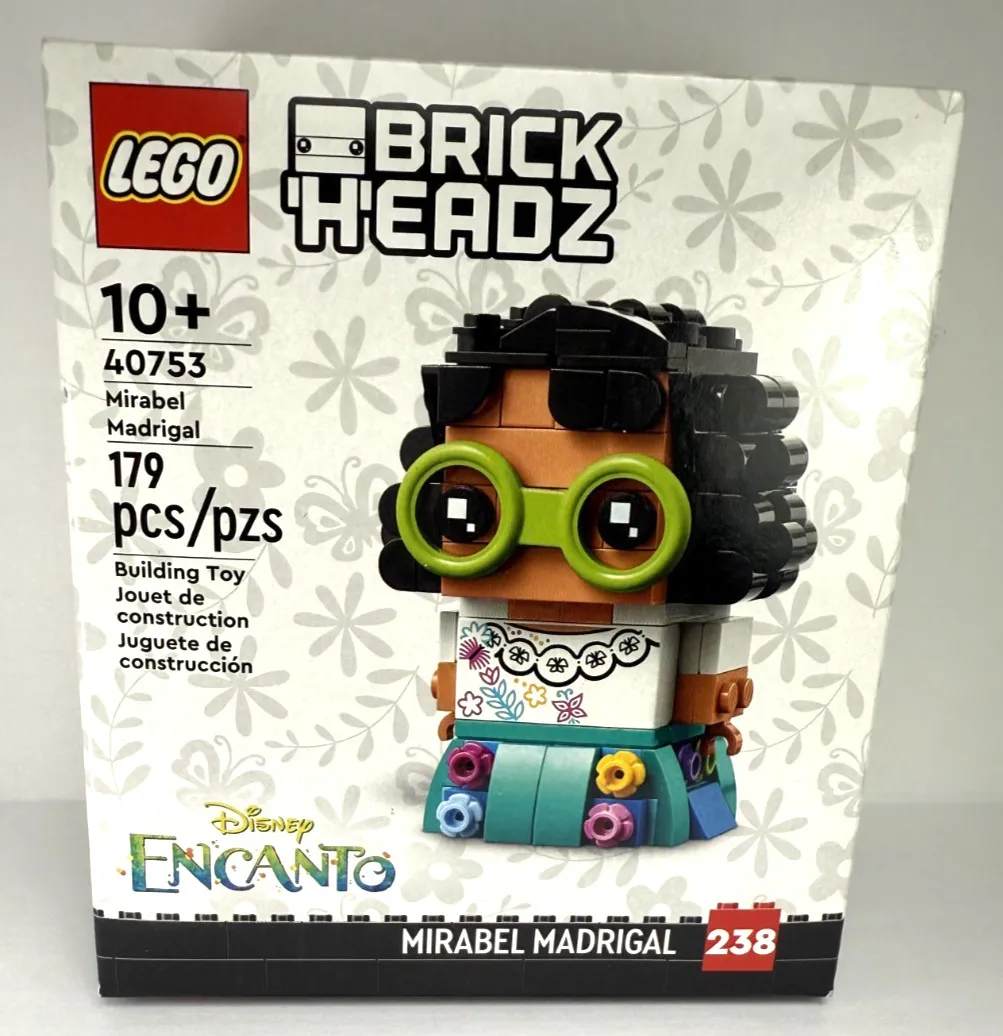 LEGO 40753 BRICKHEADZ MIRABEL MADRIGAL - DISNEY ENCANTO - RETIRED - NEW & SEALED