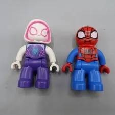 Duplo Figure Marvel Ghost White Spidey & Comic Spiderman Mini Figures